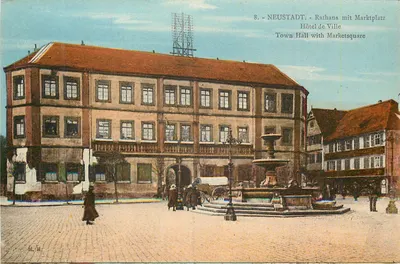 Neustadt - Rathaus com Platz do mercado — editor não visível, n° de série 8