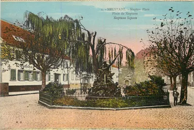 Neustadt - Neptune Platz — Place de Neptune — editor M. H.