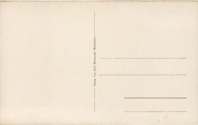 Neustadt an der Haardt — Piazza da Estação com Saalbau — Verlag von Emil Hartmann, Mannheim — Verso