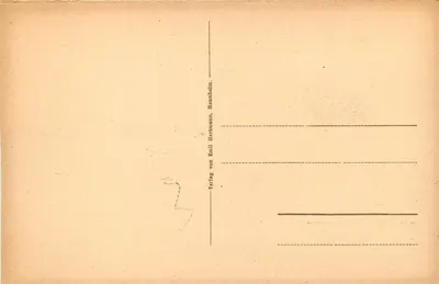 Baden-Baden — widok z platformy obserwacyjnej linii Merkur — wydawca Emil Hartmann, Mannheim — Rewers