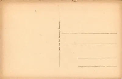 Baden-Baden — Vista desde a Escola Superior — Verlag von Emil Hartmann, Mannheim — Verso
