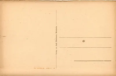 Baden-Baden — Vista desde a terrasse Schley — editor Emil Hartmann, Mannheim — Verso