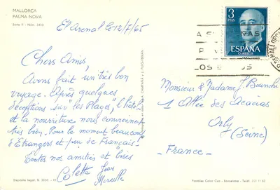 Plaża Palma Nova — Majorka — wydawca Postales Color Cyp, nr 3410 — Rewers