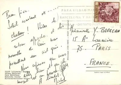 PoloP (Alicante) — Middeleeuwse grot — Uitgave José Sebui — Achterkant