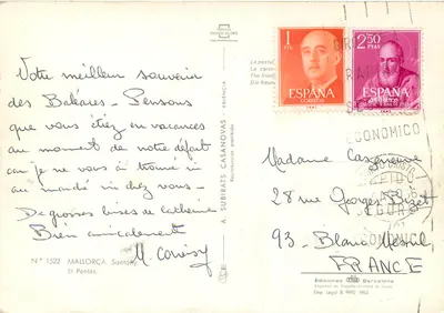 Mallorca — Naturalna arka Mallullà — Wydawca Escudo de Oro, nr 1522 — Rewers