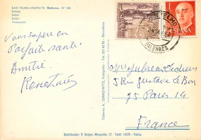 San Telmo-Andraitx — Majorka — warsztat A. Zerkowitz, nr 638 — Rewers