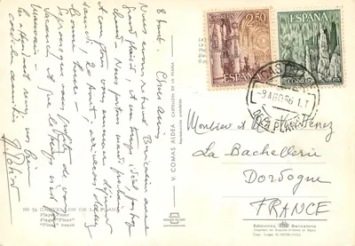 Castellón de la Plana — Playa Pinar — Éd. V. Comas, n° 54 — Rewers