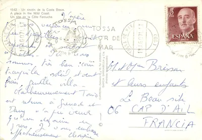 Plik Tossa — Costa Brava — wydawca CARRERA — Rewers