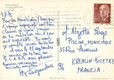 Costa Brava — Um canto da costa — Sadacolor, n° GE 4006 — Verso