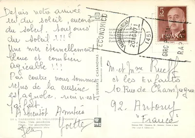Playa de Valldigna — Widok panoramiczny — Wydawnictwo FISA, nr 4 — Rewers