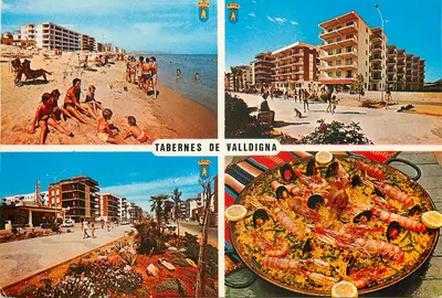 Tabernas de Valldigna — vista da praia e paella — Livrarias AIDA, N°14