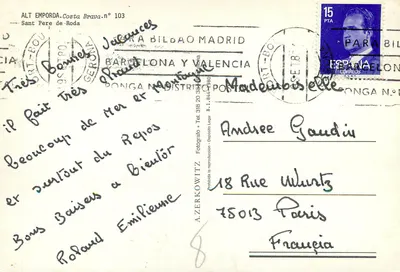 Abadia de Sant Pere de Roda — Alt Empordà, Costa Brava — Azerkowitz n° 103 — Verso