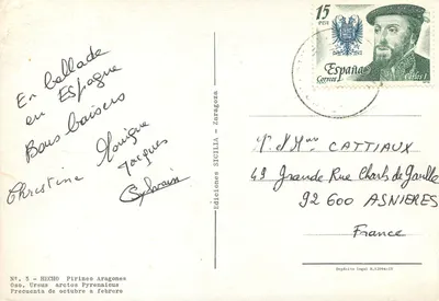 Urso nas Pirineus — Edições Sicilia - Zaragoza, n°5 — Verso