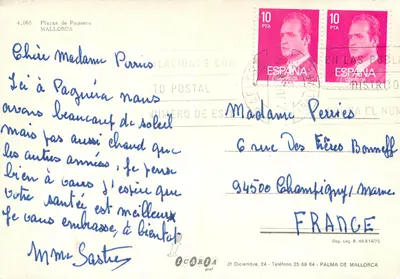 Praia de Paguera — Mallorca — editor Icaria, n° 4.065 — Verso