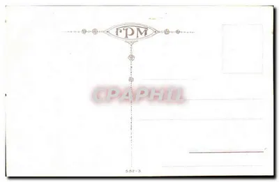 Paisagem costeira — pinheiro marinho na beira do mar — editor R.P.M. n° 5.82-3 — Verso