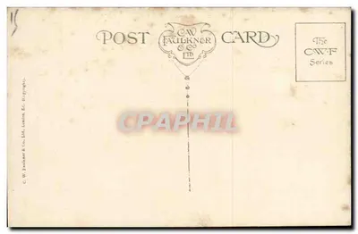 Widok portu na zachodzie — C.W. Faulkner & Co. Ltd. — seria CWF — Rewers