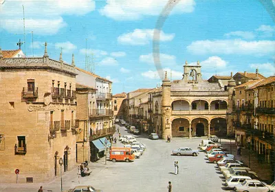 Bilhete postal moderno Ciudad Rodrigo Place do Caudillo