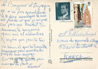 Pływa Castro Urdiales (Kantabria) — widok plaży i budynków — wydawca FISA I.G. - Palaudarias, 26 - Barcelona — Rewers
