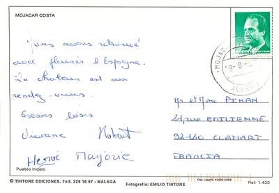 Pueblo Indalo — Costa de Almería — Edições Tintore — Verso