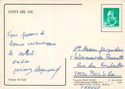Golfe Costa del Sol — Costa del Sol — Editor EVIPOST, S.R.L. — Verso