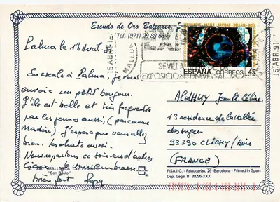 Mallorca - Ca'n Picafort — praia animada — FISA I.G. - Palaudarias, 26 - Barcelona - Impresso na Espanha — Verso