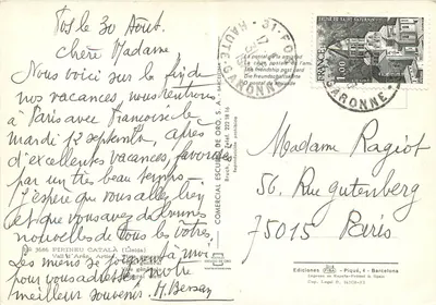 Vall d'Arán — vista aérea — Comercial Escudo de Oro, S.A. n° 3686 — Verso