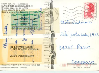 El Vendrell San Salvador — Różne widoki miasta — Wydawca Foto color RAYMOND, S.A. - Tarragone — Rewers