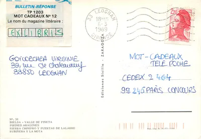 Panoramiczny widok zasnowionych gór — Wydawca: Ediciones Sicilia, nr 32 — Rewers
