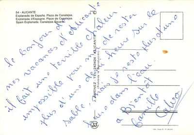 Alicante — Explanada de España — J. Jiménez — Rewers