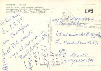 Alicante — Toren Vistamar 'Albufereta' — Éditions Reus — Achterkant