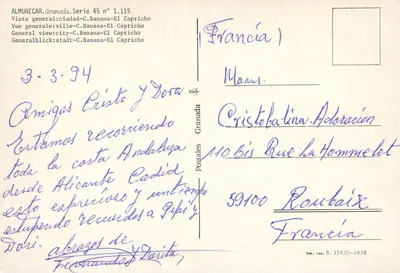 Almuñecar — ogólny widok — seria 45 nr 1.115 — Rewers