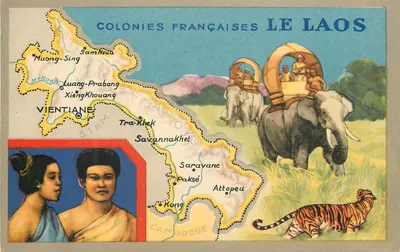 Colônias Francesas — O Laos — Edição especial dos Produtos Químicos Leão Negro