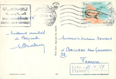 Beirute — vista panorâmica — Photo Sport, n°379 — Verso