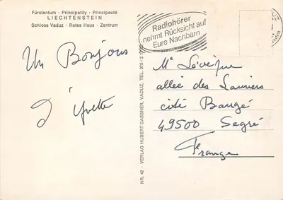 Zamek i krajobraz Lichtensteinu — Wydawnictwo Verlag Hubert Gassner, n°42 — Rewers
