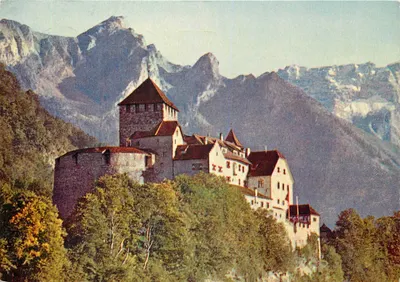 Castelo de Vaduz — residência do príncipe reinante — edição Liechtenstein