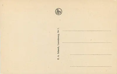 Echternach - Gorge del Lupo, vista su Echternach — E.A. Schaack, No 7 — Verso
