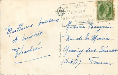 Vianden i Ruiny — wydawca N. L. S. — numer seryjny nie widoczny — Rewers