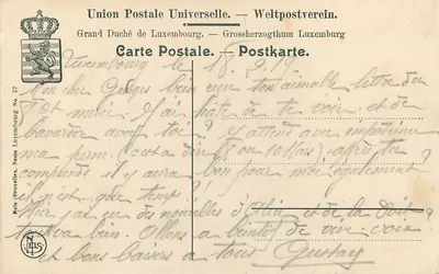 Prisões e igreja do Grund — Luxemburgo — Editor NELS, série 37 — Verso