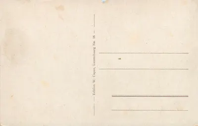 Ansemburg (rovine del vecchio castello) — Gr. D. Lussemburgo — Edizione W. Capus, N. 16 — Verso
