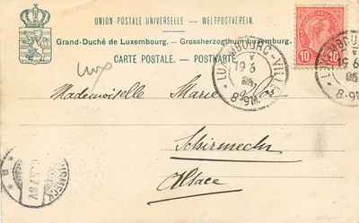 Luxembourg, le viaduc — vue prise de la route de Trèves — Charles Barnhoeft, No. 5 — Verso