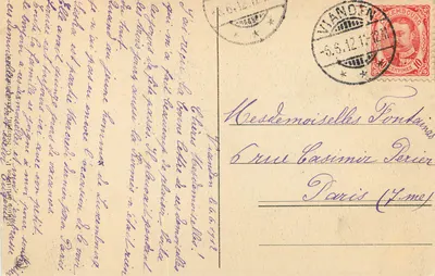 Luxembourg — Widok z Belle-Vue — wydawca nieznany, numer serii nieczytelny — Rewers