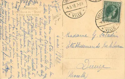 Dolna część "Grund" — Stary most-kanał — Wydawnictwo P.K. N° 509 — Rewers
