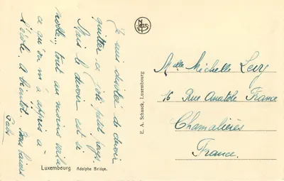 Luxembourg - Most Adolphe — Wydawca E. A. Schaaek — Rewers