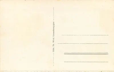 Luxemburgo - Bairro da Estação — Editor Th. Wirol, Luxemburgo — Verso
