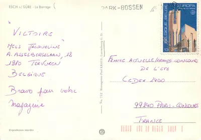 Esch-sur-Sûre — Dams — Messageries Paul Kraus, Nr 752 — Rewers