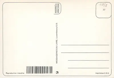 Cemitério Americano de Luxemburgo — vista panorâmica — Messageries du Livre, Luxemburgo — Verso