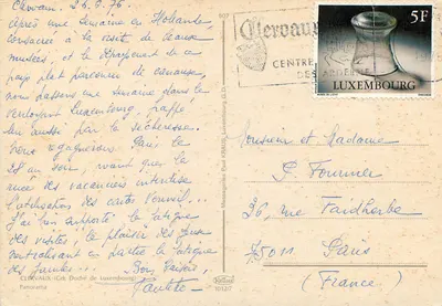 Clervaux — Panorama — Messageries Paul Krau — n° 1012/7 — Verso