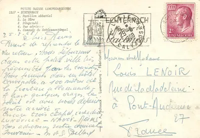 Echternach — Pequena Suíça Luxemburguesa — Éditeur ITALICOLOR — Verso
