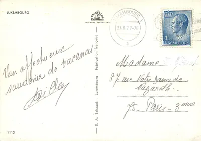Luxemburgo — vista panorâmica — E. A. Schaack — Verso