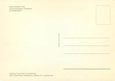 Hotel Holiday Inn — Centrum Europejskie, Kirchberg — Wydawnictwo Tony Krier — Rewers